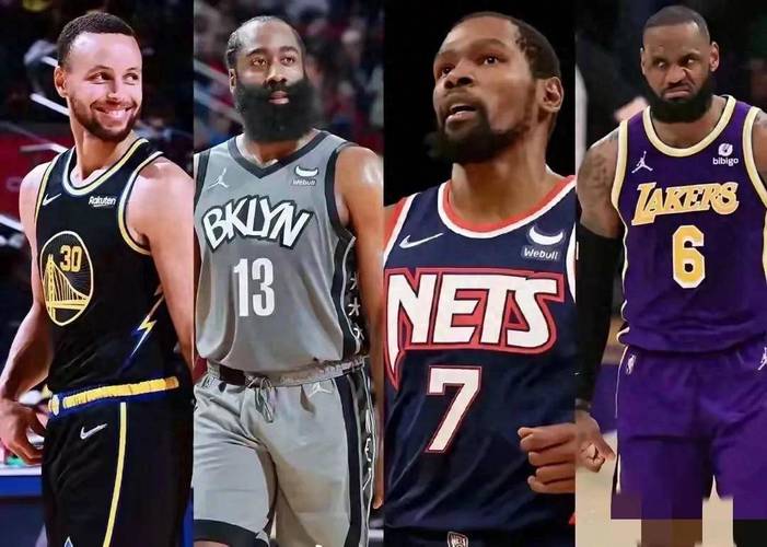 Kevin Durant和James Harden现役得分榜前列